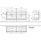 V&B Waschtischunterschrank FINION 1600x603x501mm AP Gl wh ma gls wh lacq.