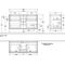V&B Waschtischunterschrank FINION 1200x603x501mm AP Glas bl ma bl ma lacq.