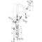 2-Griff-WT-Armatur 210 AXOR MONTREUX DN 15 ohne Zugstange chrom