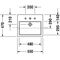 Duravit Halbeinbauwaschtisch VERO m ÜL HLB 550x470mm 1 Hahnloch weiß WG