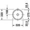 Duravit Einbauwaschtisch ARCHITEC m ÜL o HLB d= 275mm ohne Hahnloch weiß