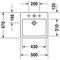 Duravit Waschtisch VERO m ÜL HLB 500x470mm geschli 1 HL weiß WG