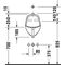 Duravit Urinal NEIßE 290x320mm, für Laschenbefestigung weiß