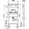 Schell Waschtisch-Montagemodul MONTUS BH 124cm für Waschtische mit Wandauslauf