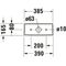 Duravit Spülkasten DURASTYLE 390x170mm Anschluss rechts/links weiß WG