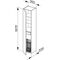 Keuco Hochschrank ROYAL REFLEX 350x1670x335mm Ans li sw