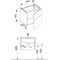Keuco Waschtischunterbau ROYAL REFLEX 496x450x347mm Ans re sw