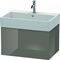 Duravit Waschtischunterbau L-CUBE 394x684x459mm flannel grey hochglanz