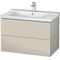 Duravit Waschtischunterbau L-CUBE 820x481x555mm taupe