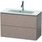 Duravit WT-Unterbau L-CUBE Compact 550x820x391mm eiche kaschmir