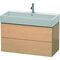 Duravit Waschtischunterbau L-CUBE 544x984x459mm eiche gebürstet