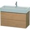 Duravit Waschtischunterbau L-CUBE 544x984x459mm europäische eiche