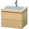Duravit Waschtischunterbau L-CUBE m WT Vero Air 500x600x480mm 1 HL medi Ei