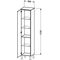 Duravit Hochschrank BRIOSO 1770x420x360mm G. Frontfarbe TA li we hg
