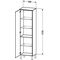 Duravit Hochschrank BRIOSO 1770x520x360mm G. Frontfarbe TA li bas m