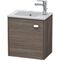 Duravit Waschtischunterbau BRIOSO 442x420x289mm Gri chr Ans re taupe matt
