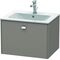 Duravit Waschtischunterbau BRIOSO Griff chrom 442x620x479mm basalt matt