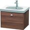 Duravit Waschtischunterbau BRIOSO Griff chrom 452x620x469mm nussbaum natur