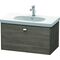 Duravit Waschtischunterbau BRIOSO Griff chrom 452x820x469mm pine terra