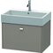 Duravit Waschtischunterbau BRIOSO Griff chrom 442x684x459mm basalt matt