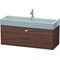 Duravit Waschtischunterbau BRIOSO Gri chrom 442x1184x459mm nussbaum dunkel