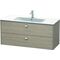 Duravit Waschtischunterbau BRIOSO Griffe chrom 553x1220x479mm pine silver