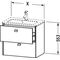 Duravit WT-Unterbau BRIOSO COMPACT Gri Frontfarbe 553x620x389mm lichtbl ma