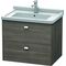 Duravit Waschtischunterbau BRIOSO Griffe chrom 563x670x469mm pine terra