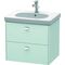 Duravit Waschtischunterbau BRIOSO Griffe chr 563x620x469mm lichtblau matt