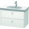 Duravit Waschtischunterbau BRIOSO Griffe Frontfarbe 563x820x469mm we matt