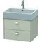 Duravit Waschtischunterbau BRIOSO Griffe chrom 442x584x459mm taupe matt