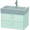Duravit Waschtischunterbau BRIOSO Griffe chr 442x684x459mm lichtblau matt