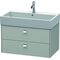 Duravit Waschtischunterbau BRIOSO Griffe chr 442x784x459mm betongrau matt