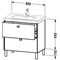 Duravit Waschtischunterbau BRIOSO Gri Frontfarbe 693x820x469mm lichtbl ma