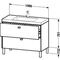 Duravit Waschtischunterbau BRIOSO 701x1000x480mm WT Vero Air 3 HL we ma
