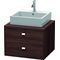 Duravit Konsolenunterschrank BRIOSO Griffe chr 442x620x550mm kastanie dunkel