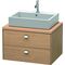 Duravit Konsolenunterschrank BRIOSO Griffe chr 442x720x550mm europ. eiche