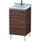 Duravit Waschtischunterbau L-CUBE 447x460x712mm Ans links nussbaum dunkel