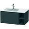 Duravit Waschtischunterbau L-CUBE 400x820x481mm, Becken links graphit matt