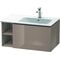 Duravit Waschtischunterbau L-CUBE 400x820x481mm Be re cappuccino hochglanz