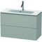 Duravit WTU Compact L-CUBE 550x820x391mm betongrau matt