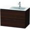 Duravit Waschtischunterbau L-CUBE 550x820x481mm Be re nussbaum gebürstet