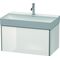 Duravit Waschtischunterbau XSQUARE 397x784x460mm weiß hochglanz