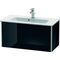 Duravit WTU COMPACT XSQUARE 400x810x388mm schwarz hochglanz