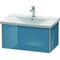 Duravit Waschtischunterbau XSQUARE 405x810x473mm stone blue hochglanz