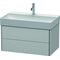 Duravit Waschtischunterbau XSQUARE 397x784x460mm nordic weiß seidenmatt