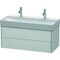 Duravit Waschtischunterbau XSQUARE 397x984x460mm weiß seidenmatt