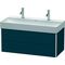 Duravit Waschtischunterbau XSQUARE 397x984x460mm nachtblau seidenmatt