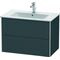 Duravit Waschtischunterbau XSQUARE 560x810x478mm graphit matt