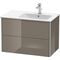 Duravit Waschtischunterbau XSQUARE 560x810x478mm Be re fla grey hochglanz